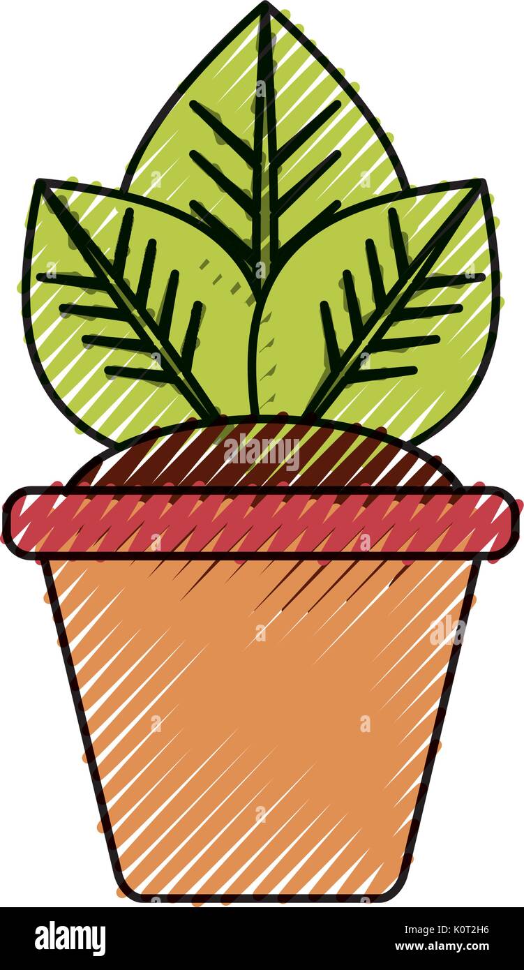 Plant in pot Stock Vector Image & Art - Alamy