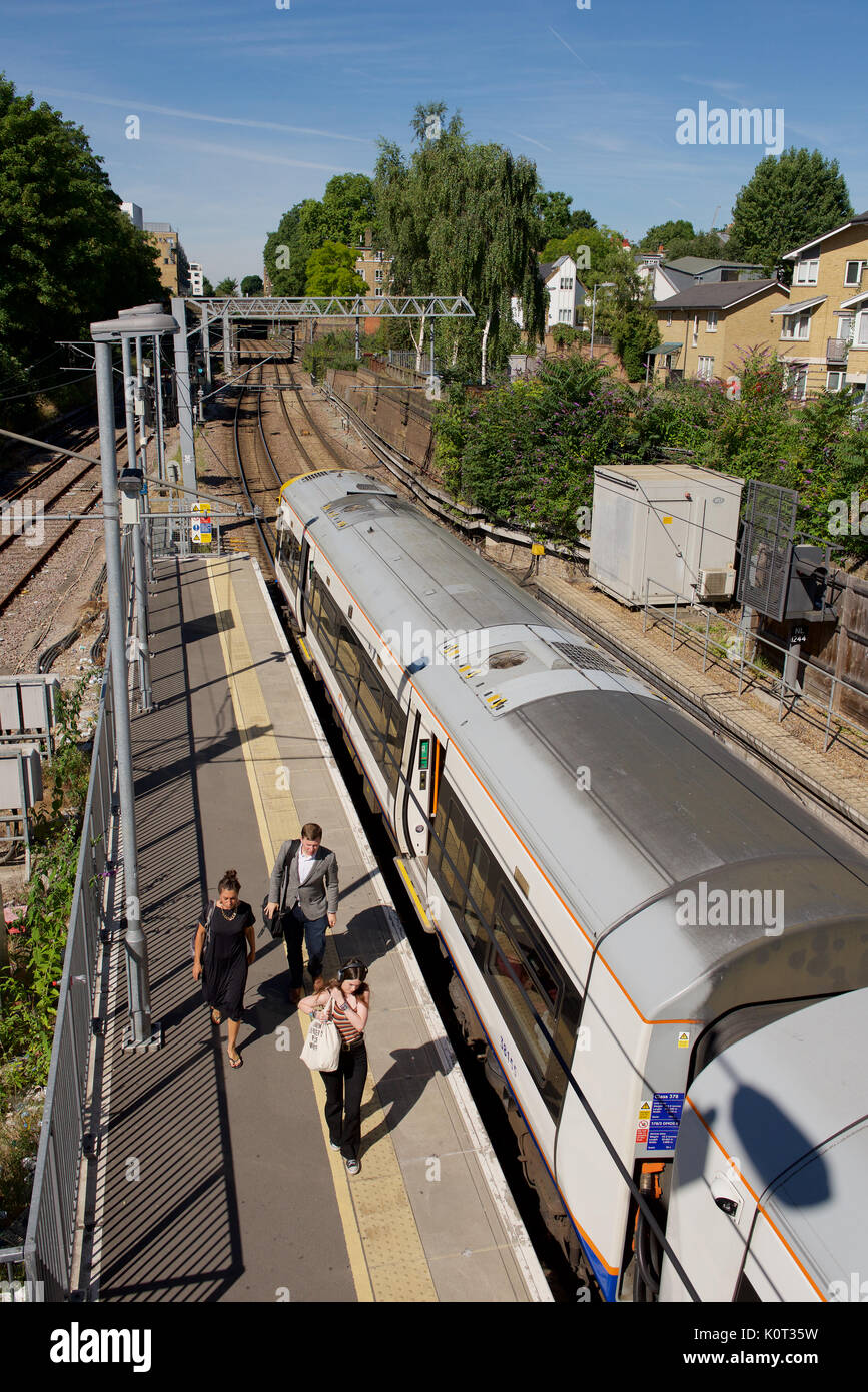 London Overground train at Highbury & Islington station in London Stock Photo Alamy