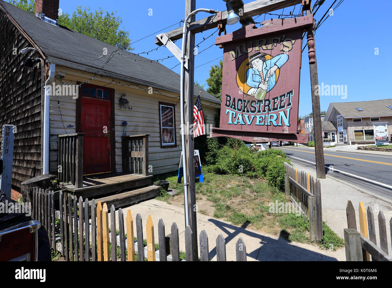 Murf's Backstreet Tavern Sag Harbor Long Island New York Stock Photo