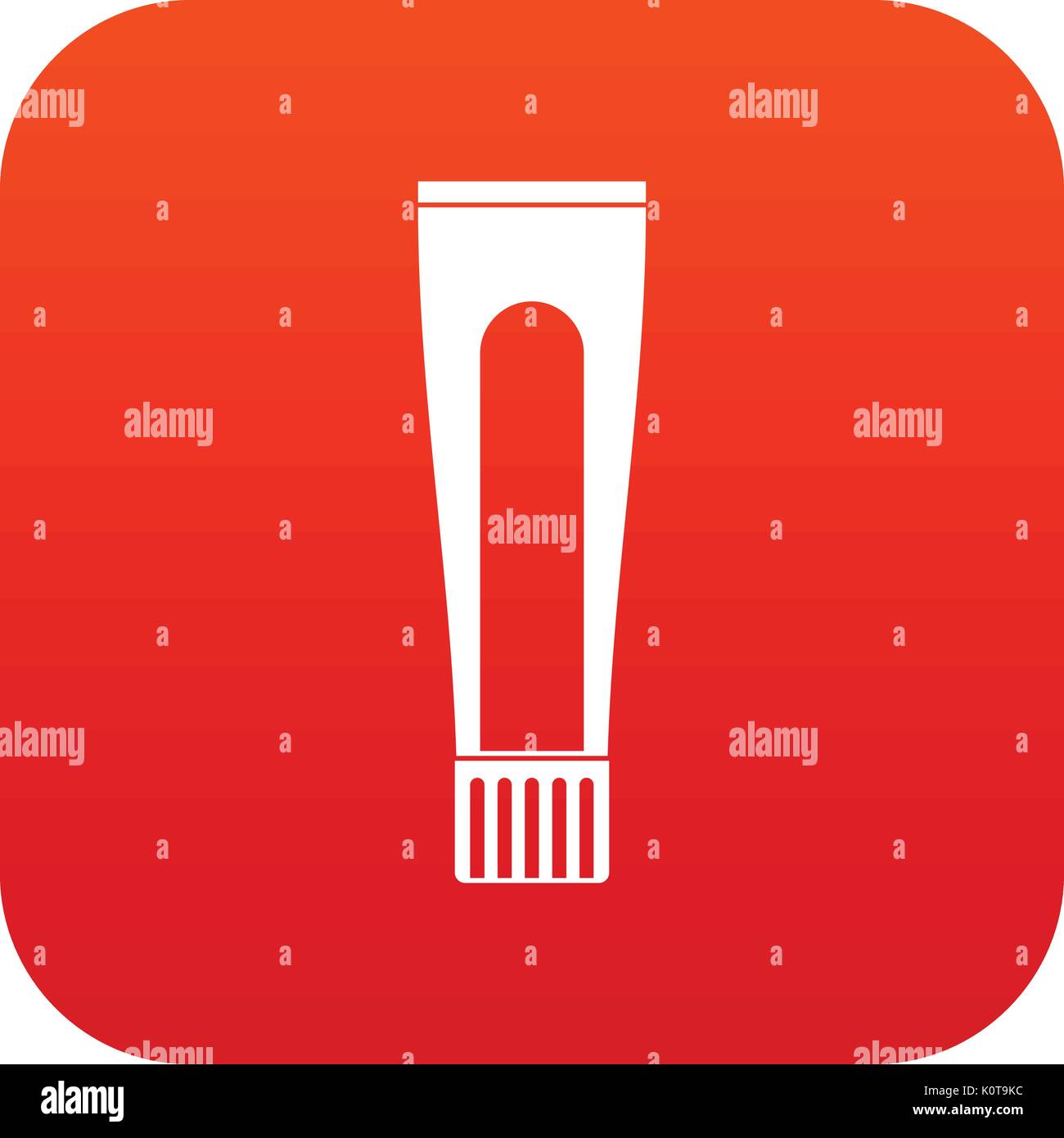 Toothpaste tube icon digital red Stock Vector Image & Art - Alamy