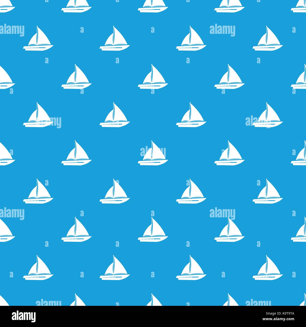 Sailing yacht pattern seamless blue Stock Vector Image & Art - Alamy