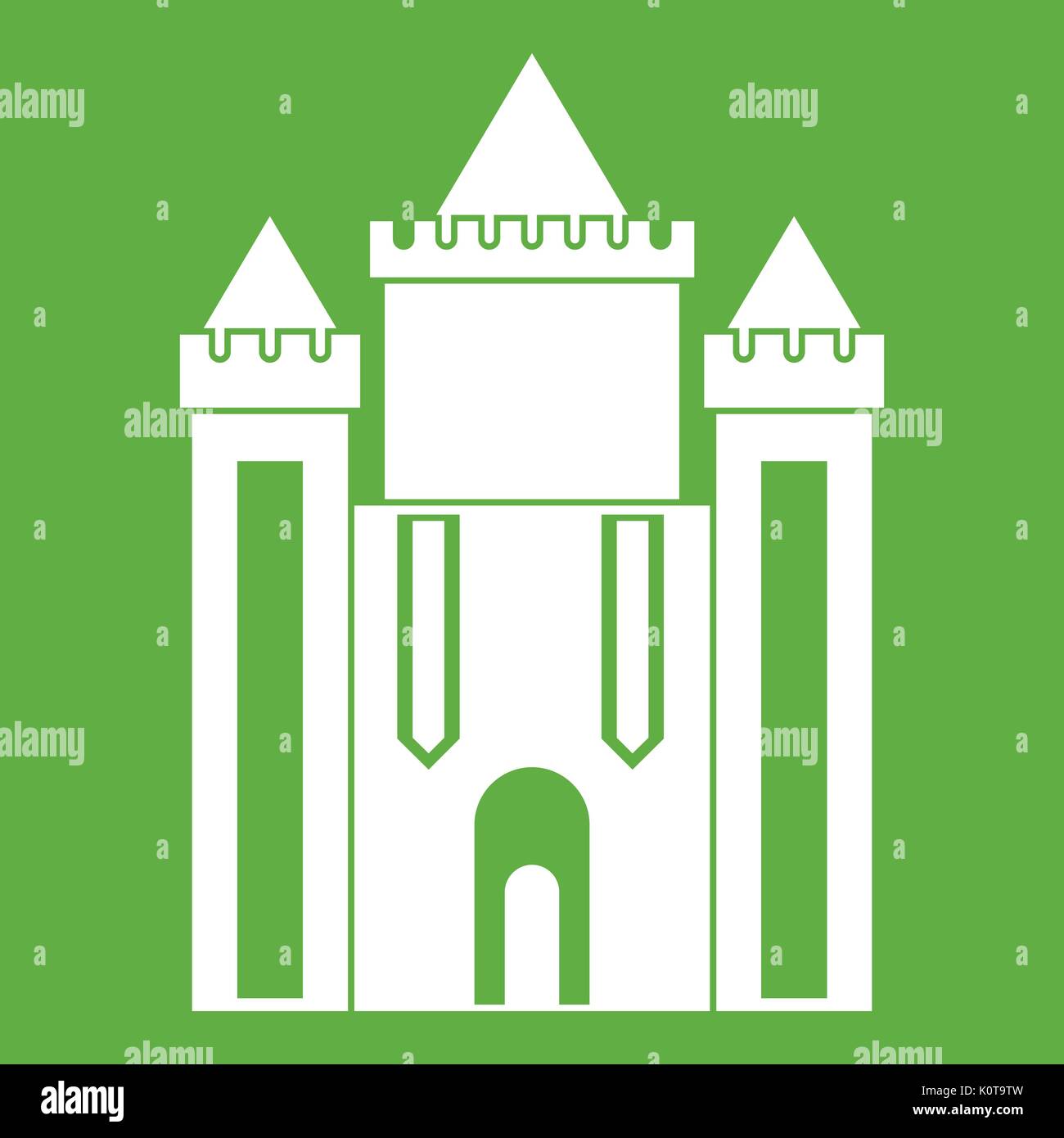 Ancient fort icon green Stock Vector Image & Art - Alamy