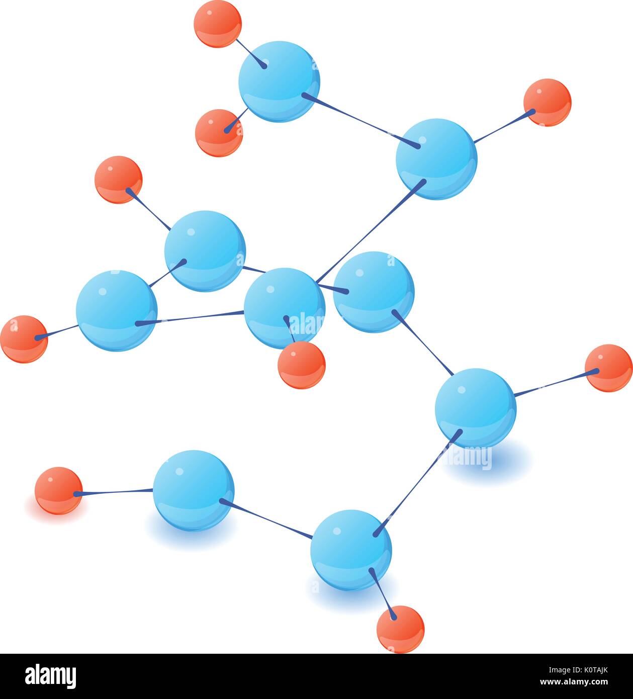 Neutral molecule icon, isometric 3d style Stock Vector