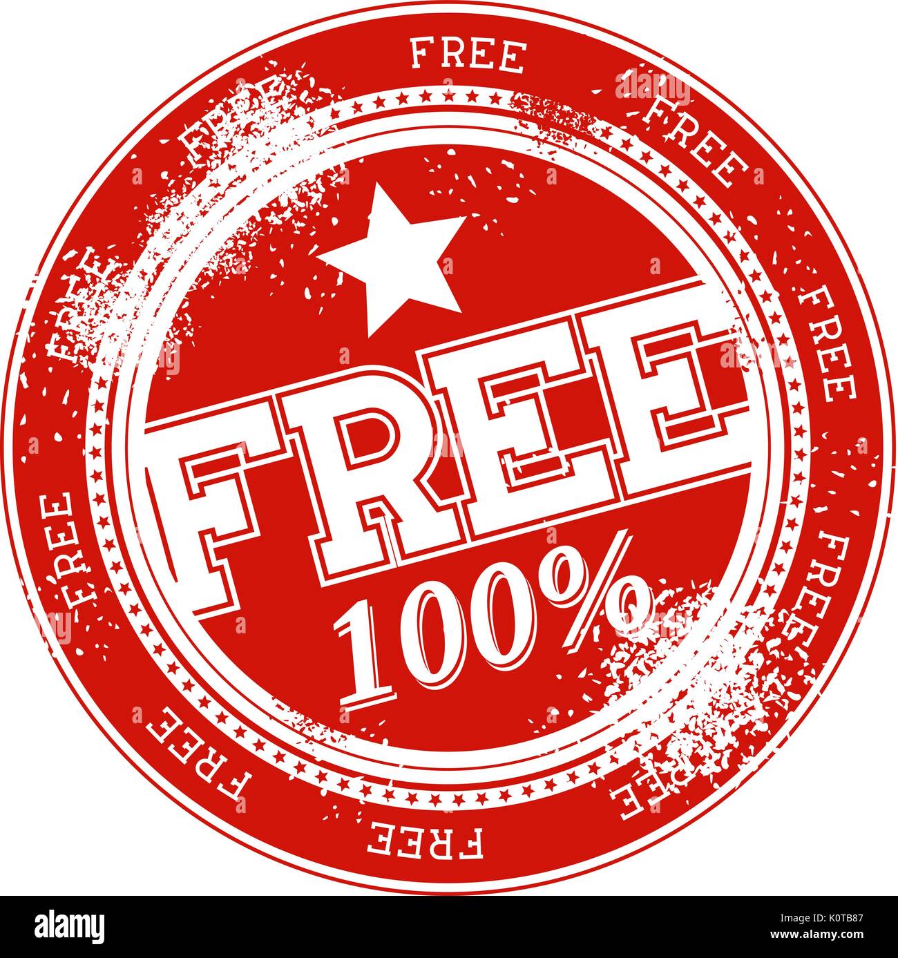 free grunge stamp isolated on white background Stock Vector Image & Art ...