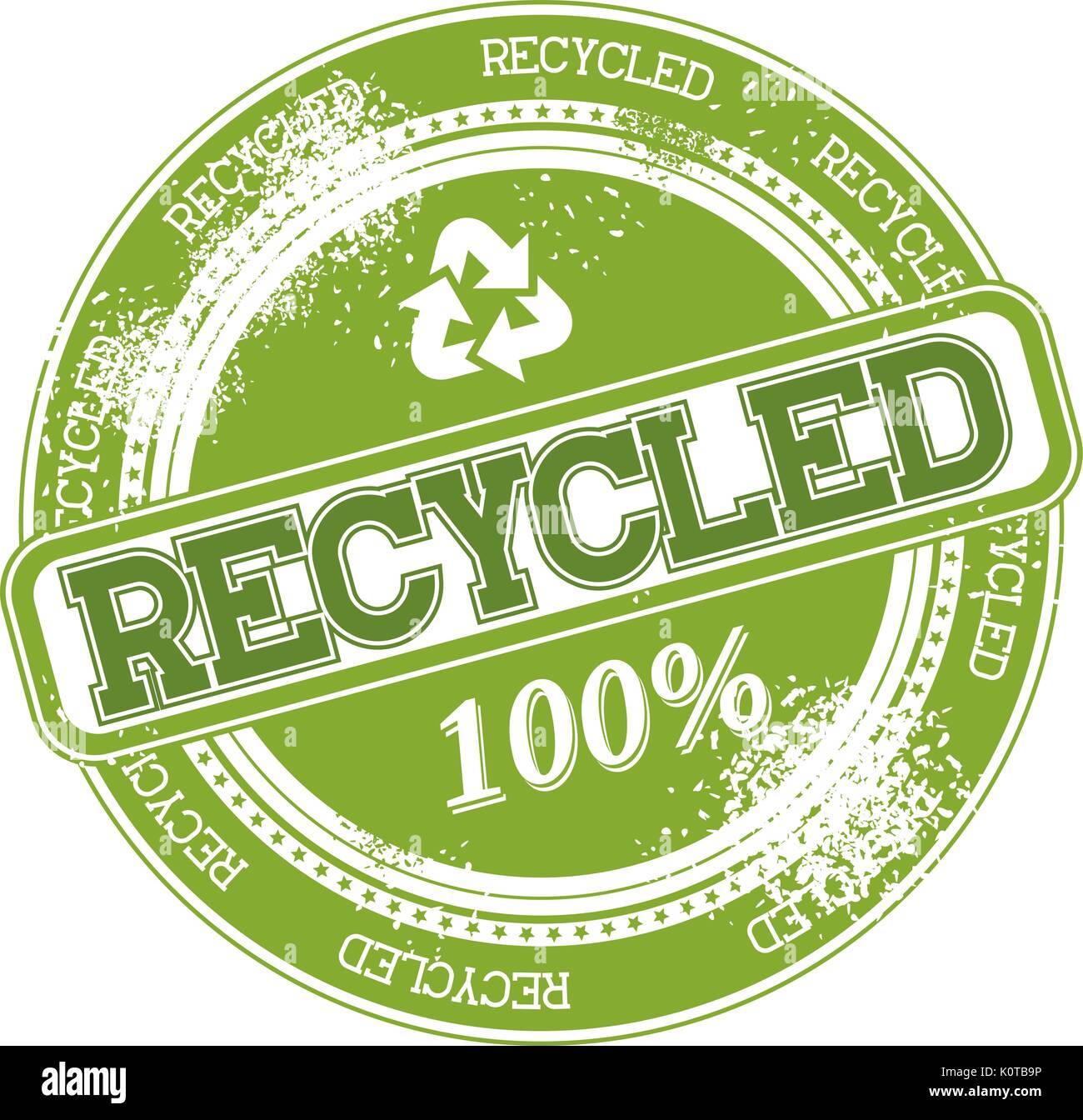 recycled grunge stamp isolated on white background Stock Vector Image ...