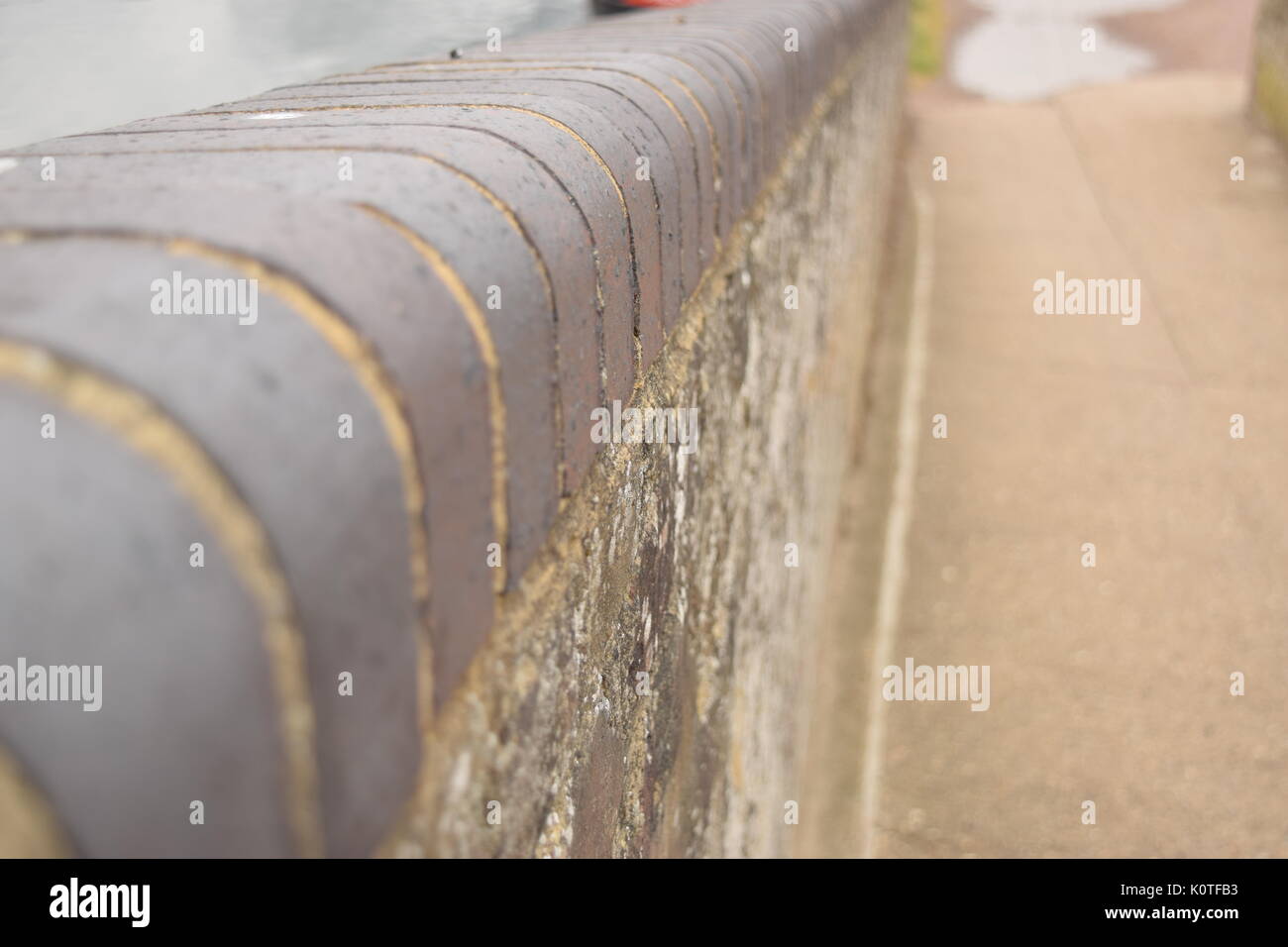 Side view of a brick ledge Stock Photo Alamy