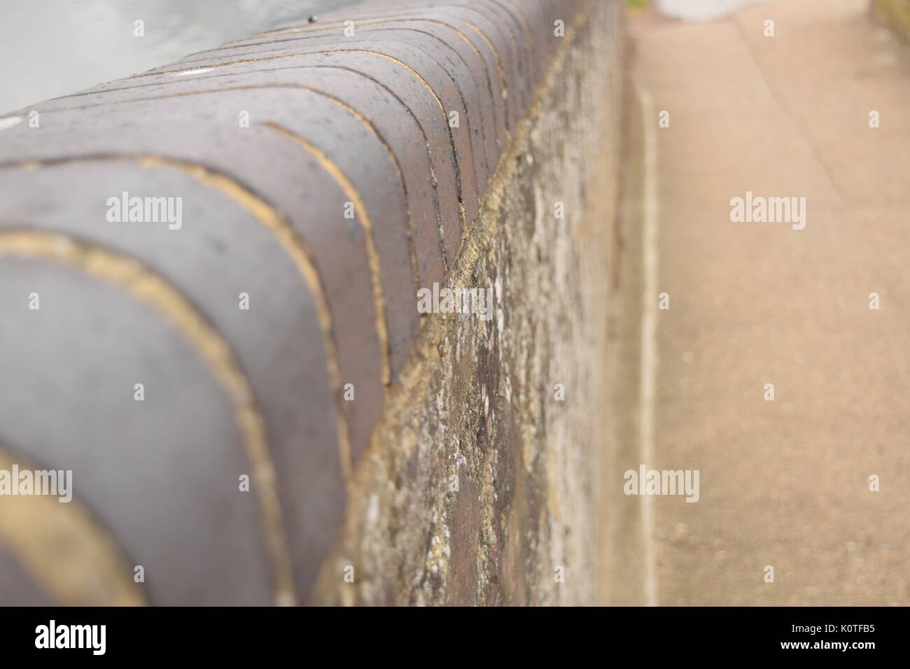 Side view of a brick ledge Stock Photo Alamy