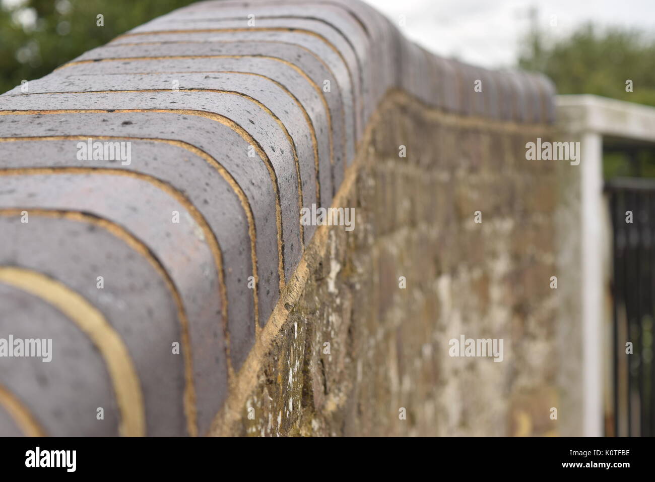 Side view of a brick ledge Stock Photo Alamy