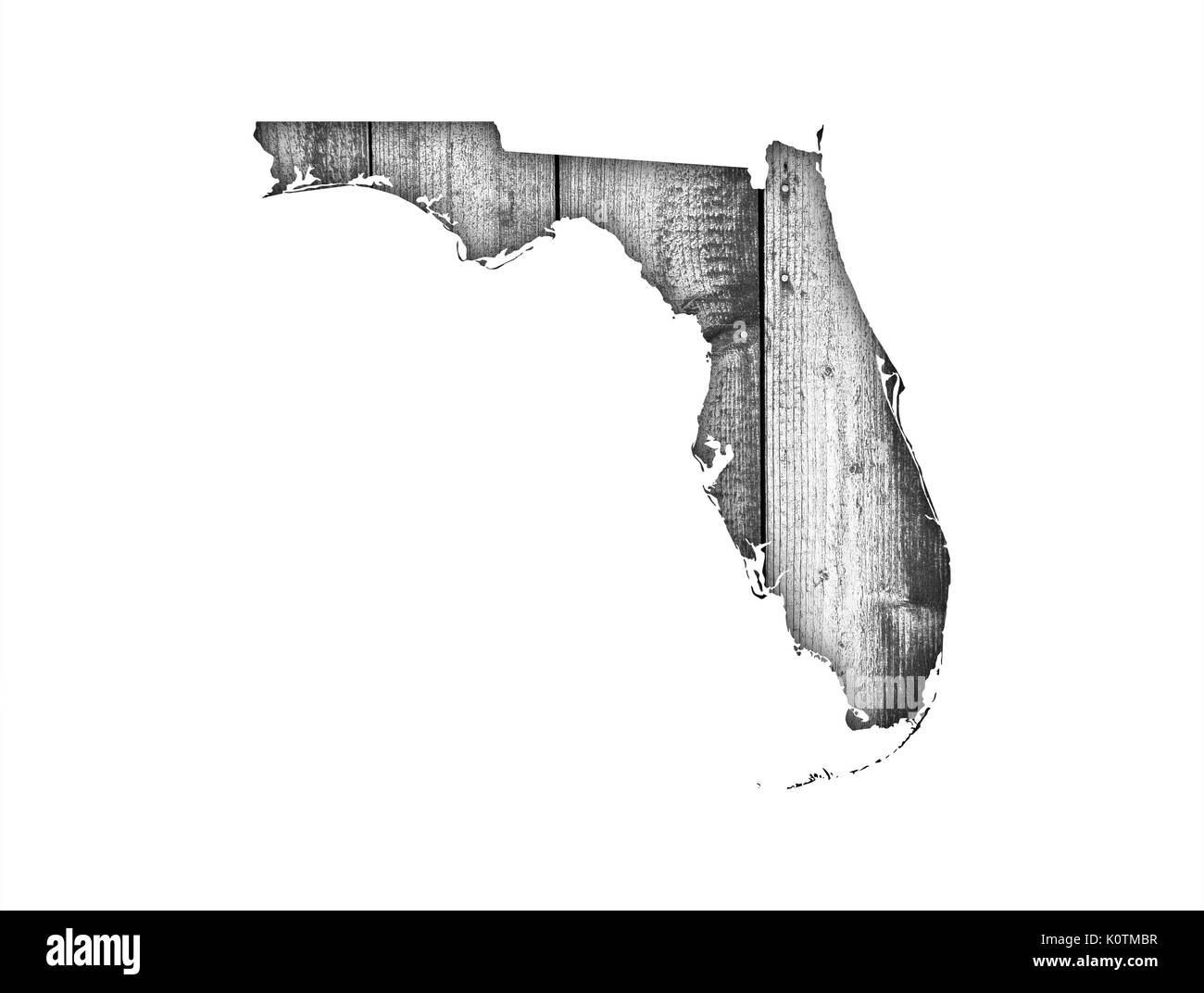 Old map of florida Black and White Stock Photos & Images - Alamy