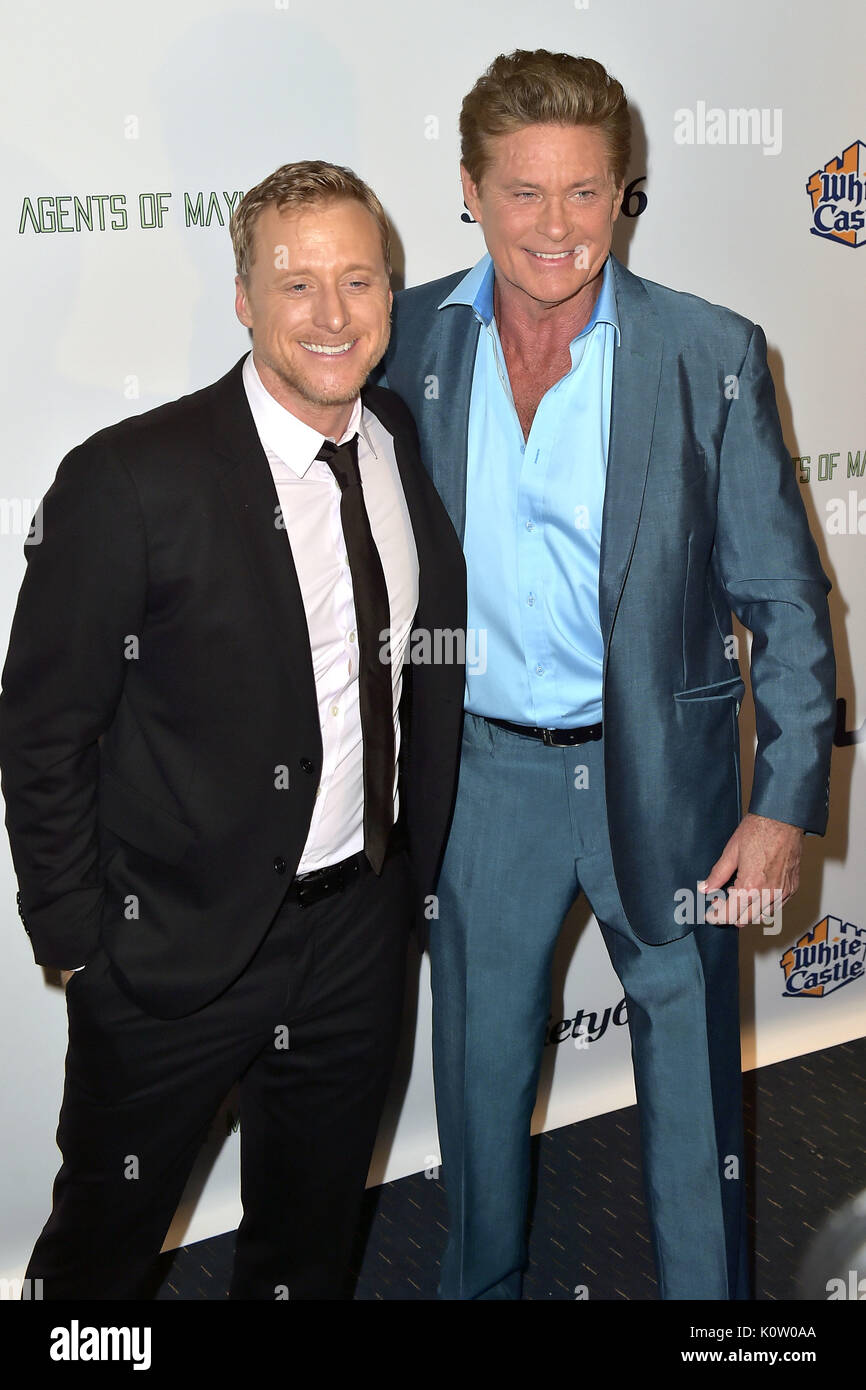 Alan Tudyk and David Hasselhoff at 'Extraordinary: Stan Lee' event at