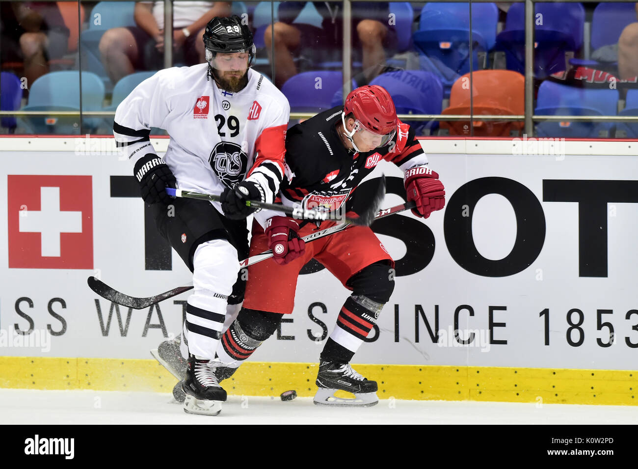 Jonne Virtanen Of Turku Left And Filip Pavlik Of Hradec In Action jonne-virtanen-of-turku-left-and-filip-pavlik-of-hradec-in-action