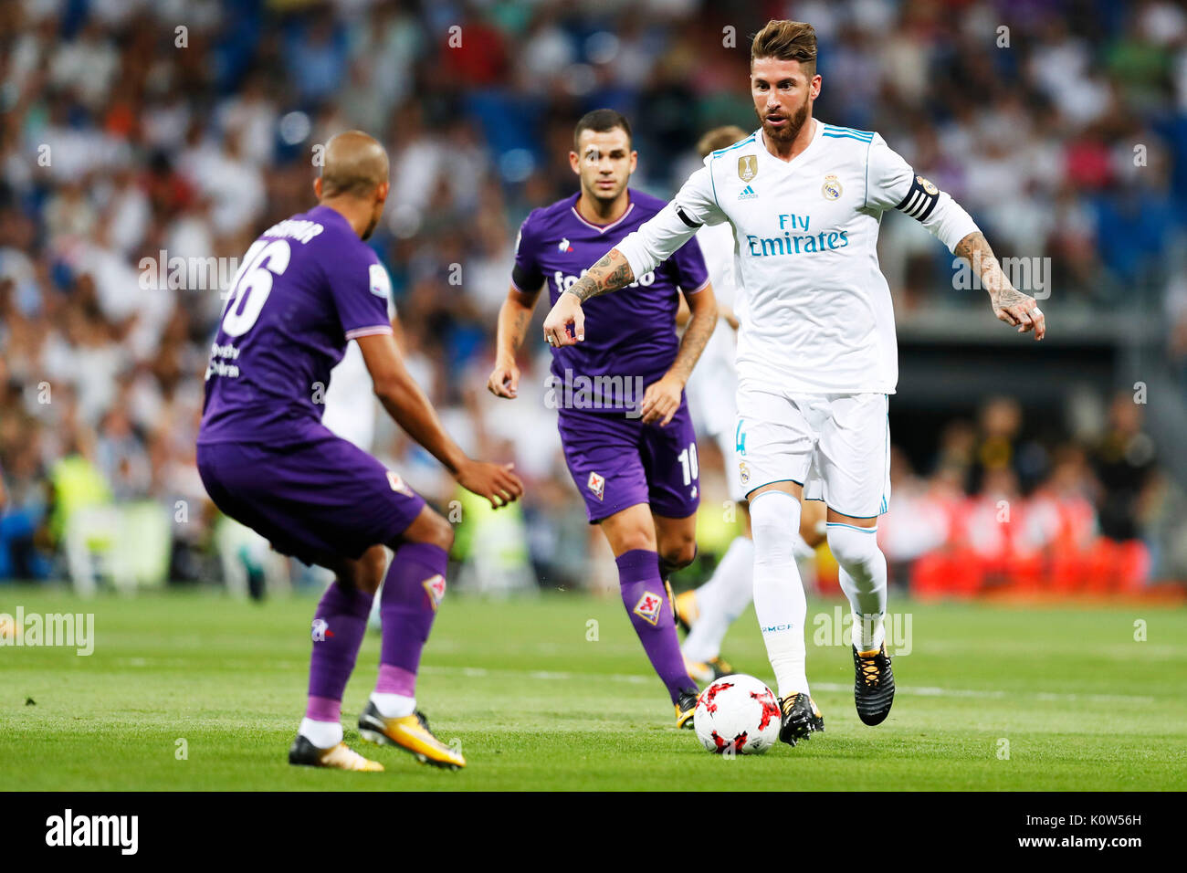 Marcelo (Real), AUGUST 22, 2013 - Football / Soccer : 35th Trofeo Santiago  Bernabeu match between Real Madrid 5-0 Al-Sadd at Estadio Santiago Bernabeu  in Madrid, Spain. (Photo by D.Nakashima/AFLO Stock Photo - Alamy