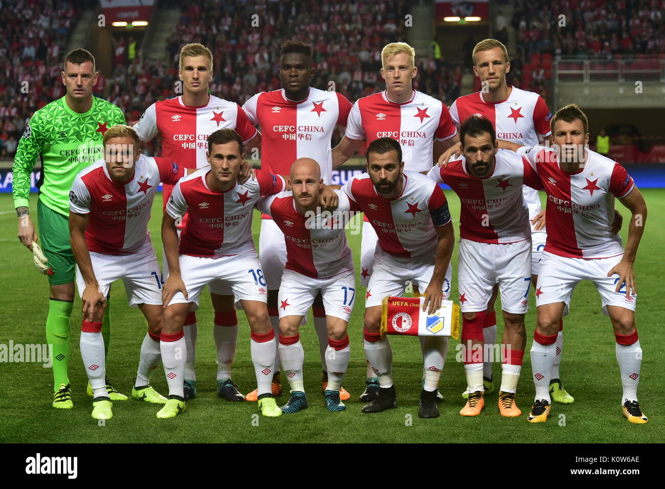 Coat of arms FC Slavia Prague (Praha), football club from the Czech  Republic Stock Photo - Alamy