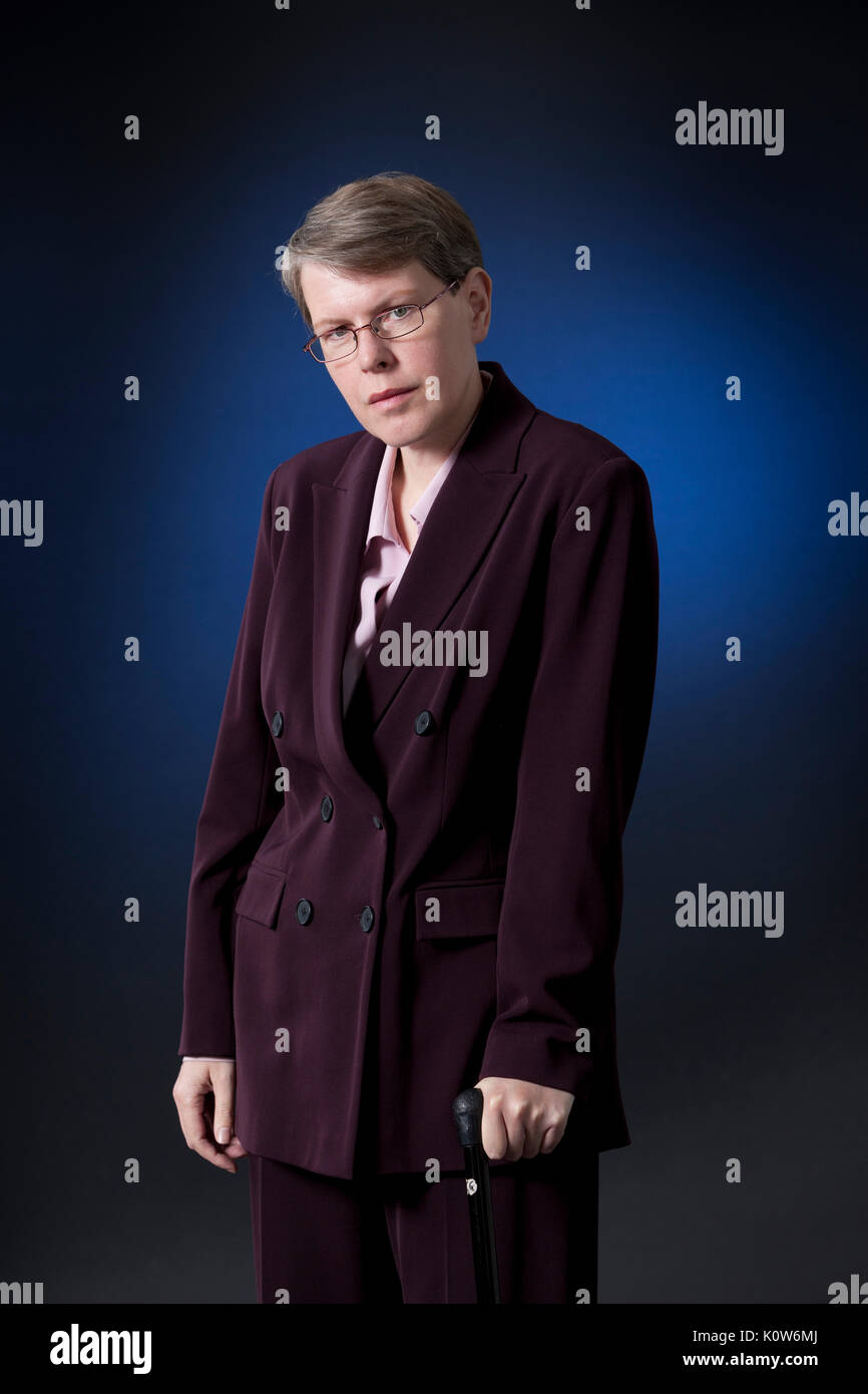Edinburgh, UK. 25th August 2017. Kathleen Taylor, the freelance science writer and neuroscientist, appearing at the Edinburgh International Book Festival. Gary Doak / Alamy Live News Stock Photo
