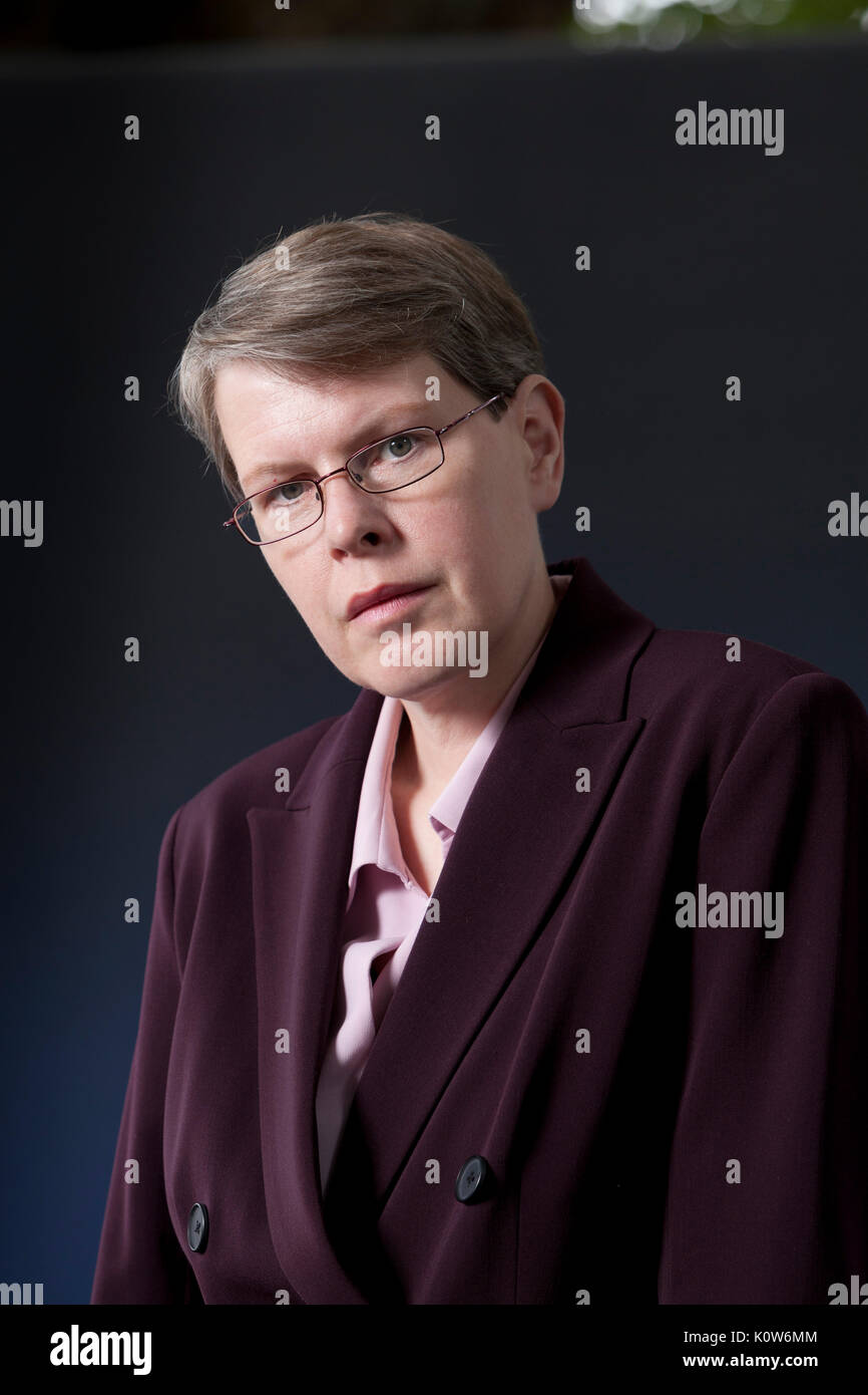 Edinburgh, UK. 25th August 2017. Kathleen Taylor, the freelance science writer and neuroscientist, appearing at the Edinburgh International Book Festival. Gary Doak / Alamy Live News Stock Photo