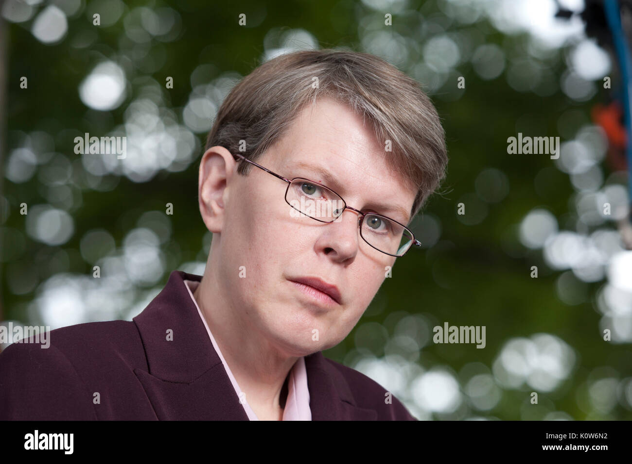 Edinburgh, UK. 25th August 2017. Kathleen Taylor, the freelance science writer and neuroscientist, appearing at the Edinburgh International Book Festival. Gary Doak / Alamy Live News Stock Photo
