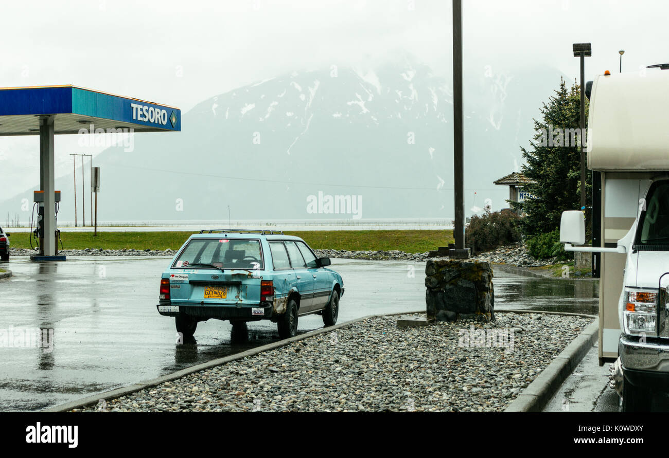 Resting place, Girdwood, Anchorage, Alaska, USA Stock Photo