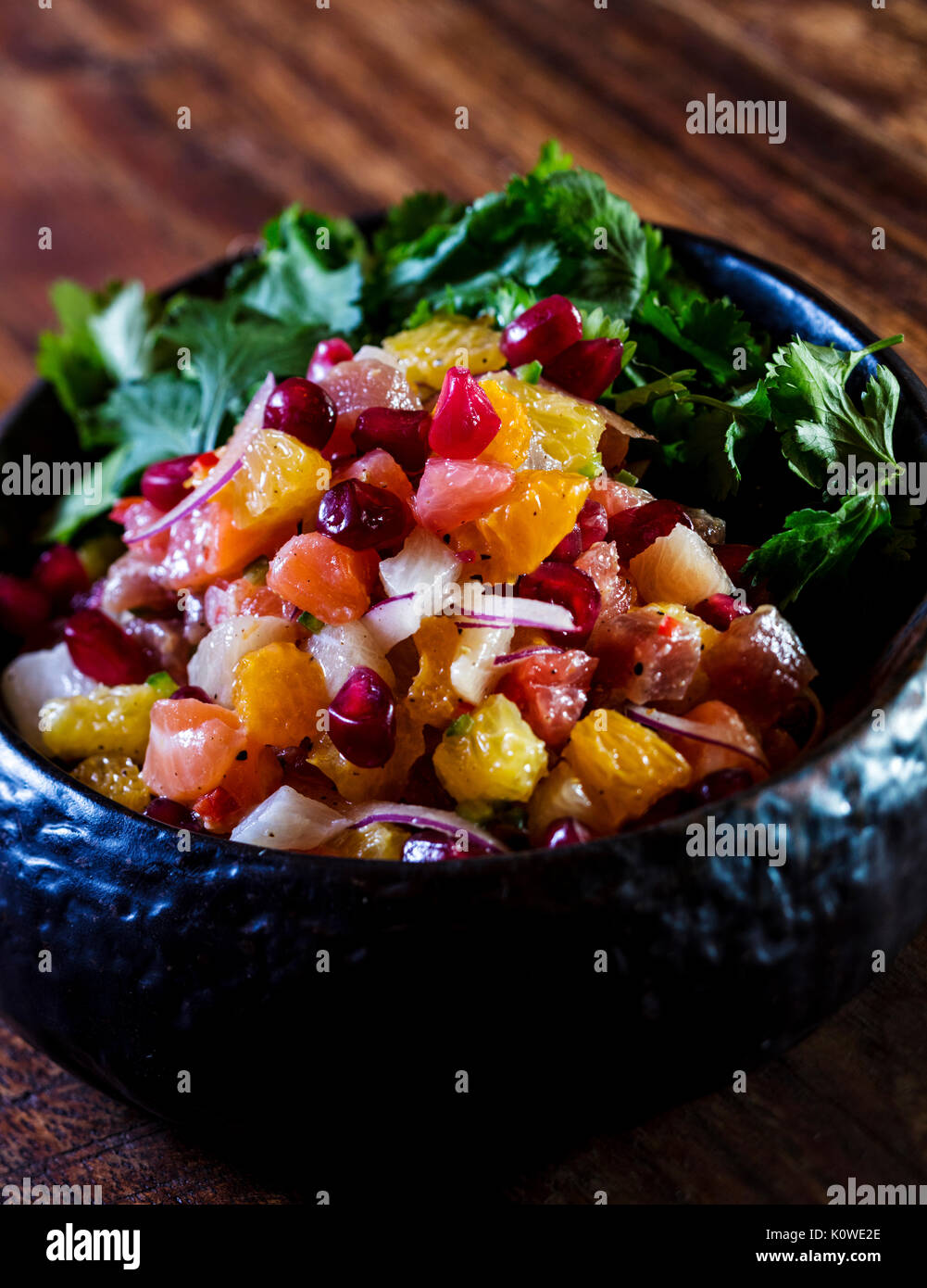 Luxury fruit salad Stock Photo