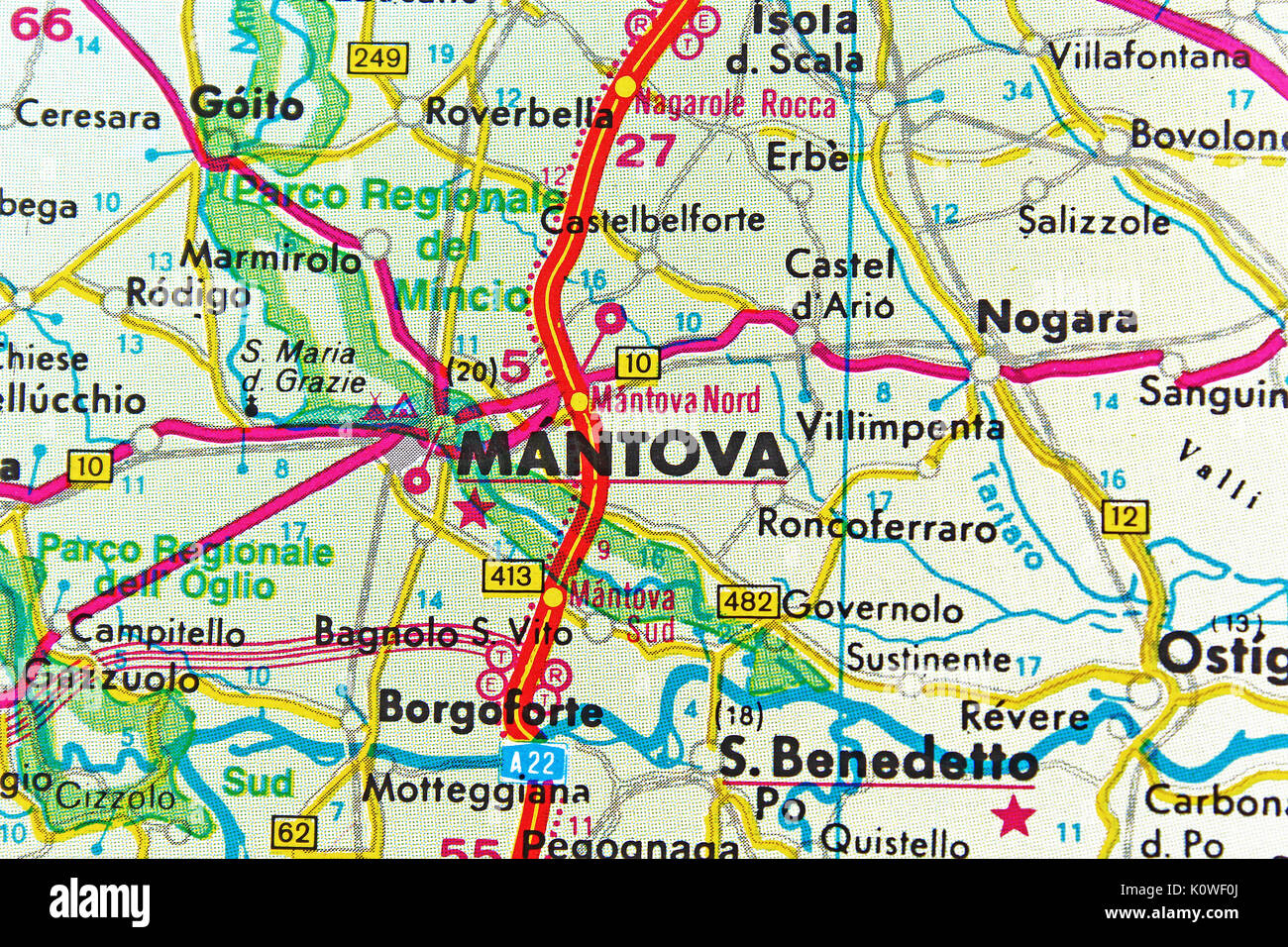 Mantova map hi-res stock photography and images - Alamy