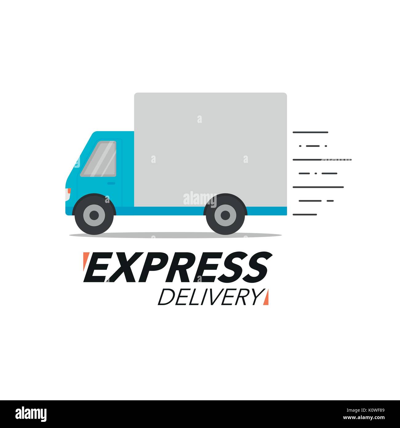 Express delivery icon concept. Truck service, order, worldwide shipping.  Modern design vector illustration Stock Vector Image & Art - Alamy