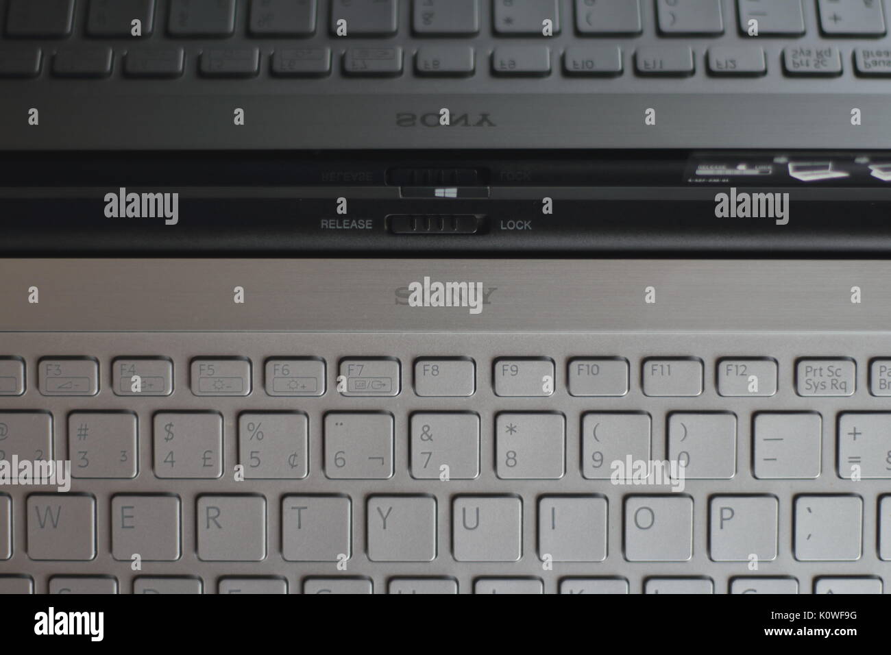 Sony Vaio Laptop Stock Photo