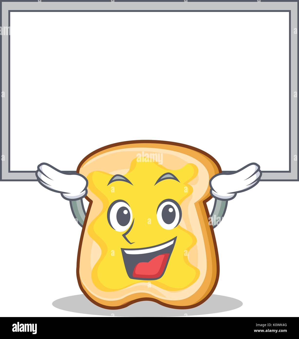 Up board slice bread cartoon character Stock Vector Image & Art Alamy