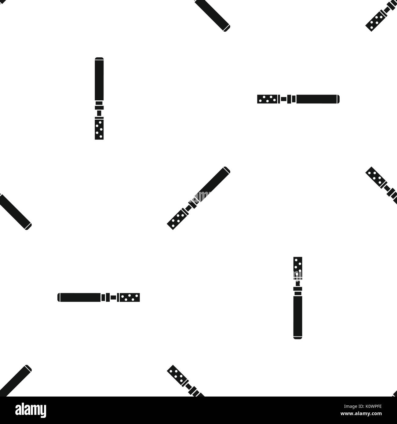 Electronic cigarette with cartridges pattern seamless black Stock Vector