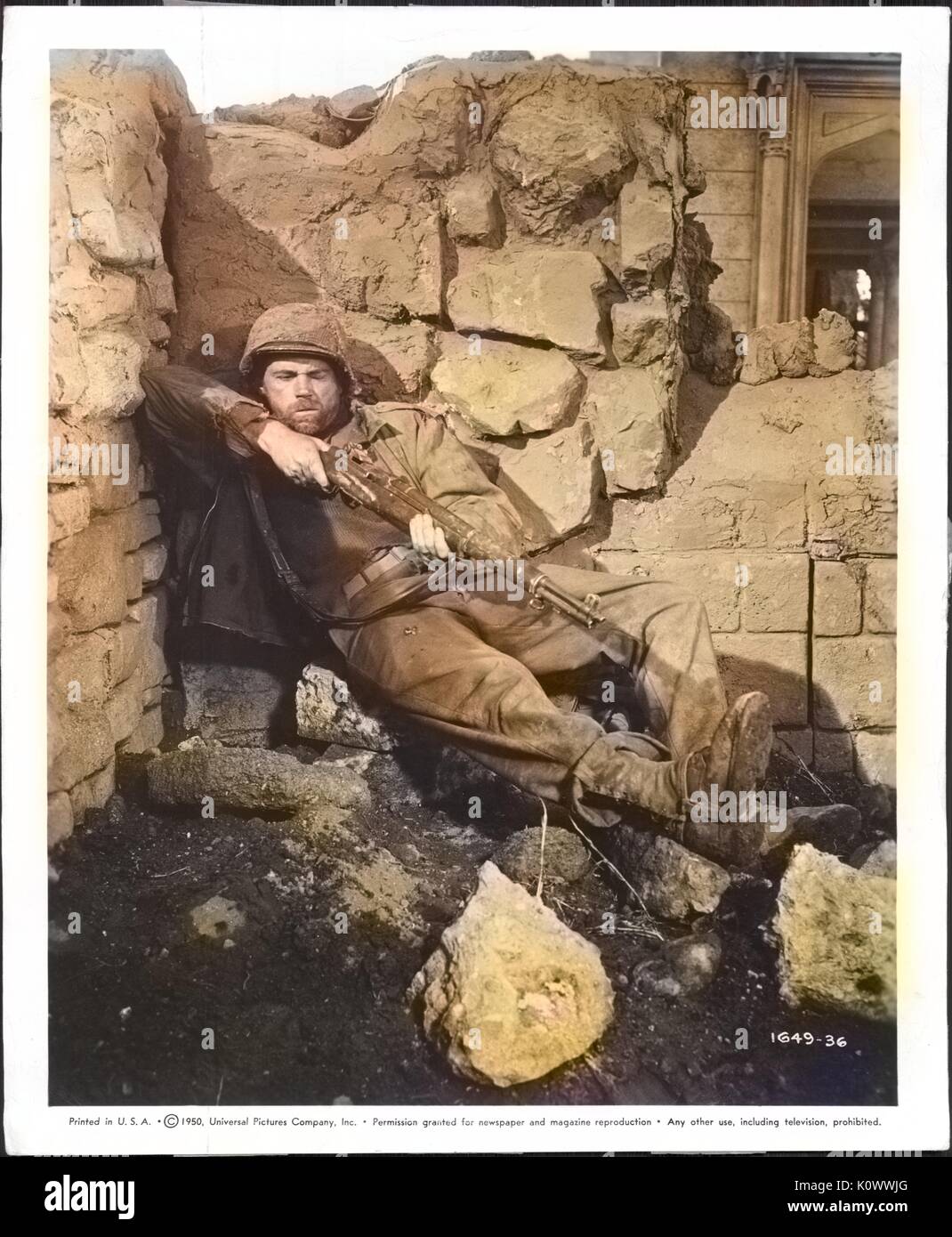 Tom Ewell from 1951 film Up Front, 1951. Note Image has been digitally