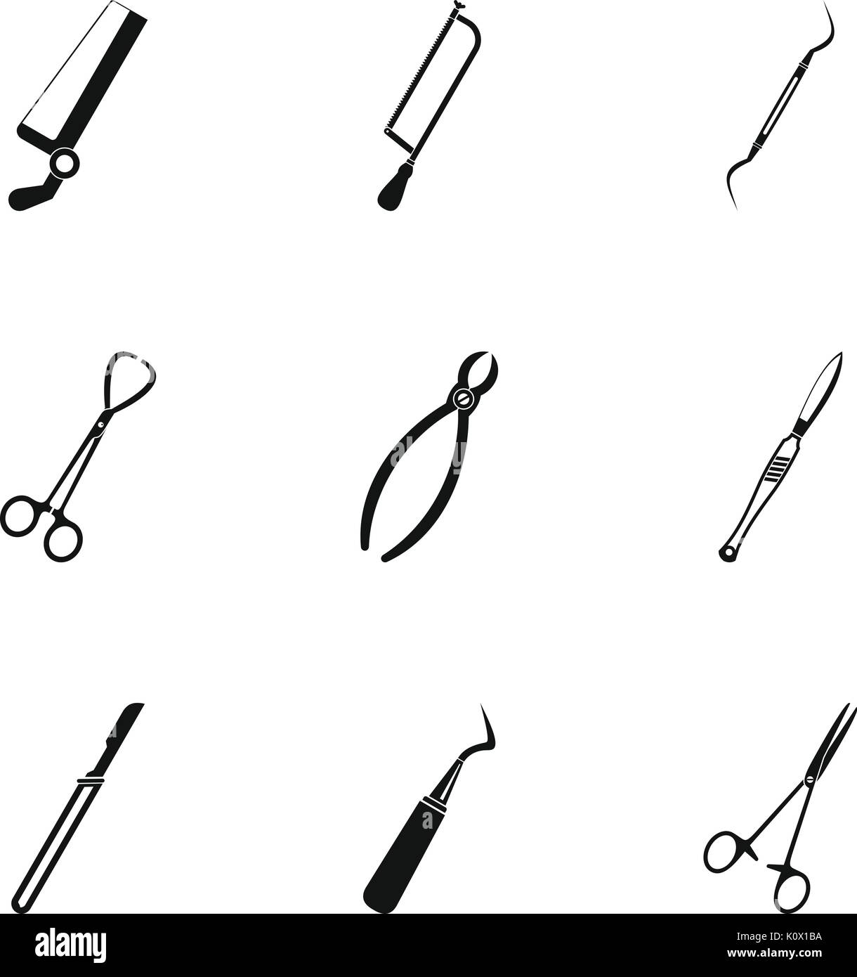 Angled knife Stock Vector Images - Alamy