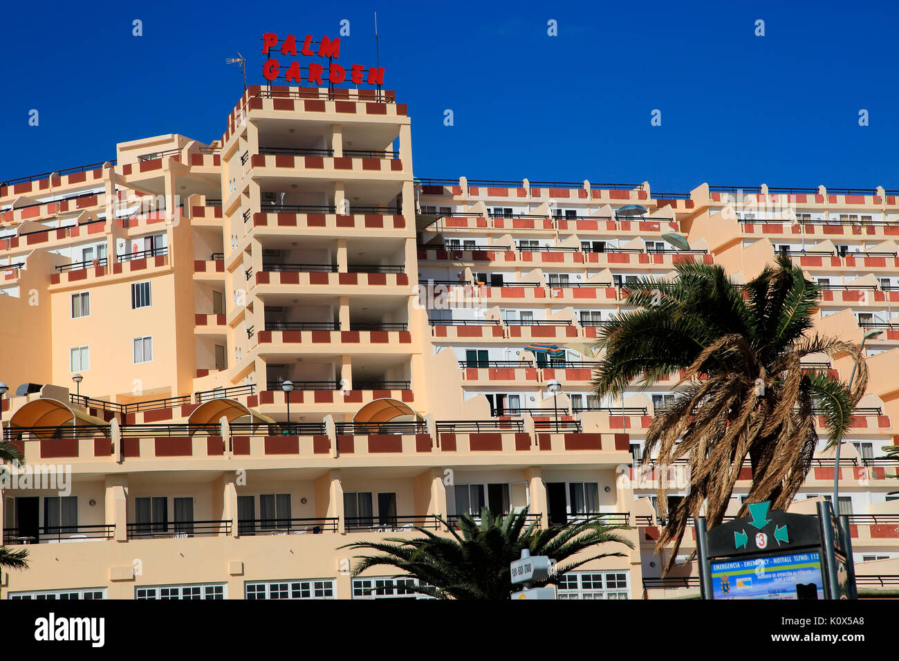 Palm Garden Hotel Balconies At Solana Matoral Morro Jable Jandia Peninsula Fuerteventura Canary Islands Spain Stock Photo Alamy