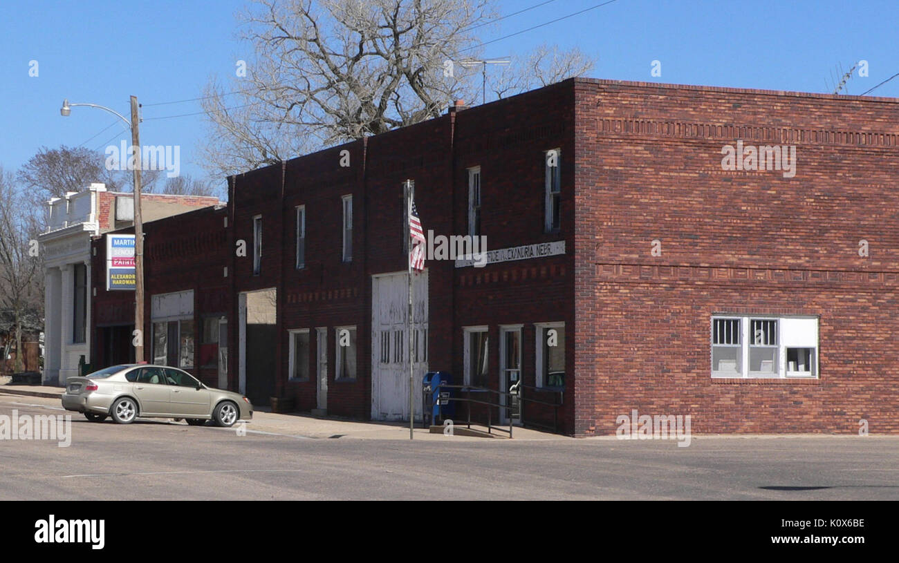 Alexandria, Nebraska downtown 2 Stock Photo Alamy