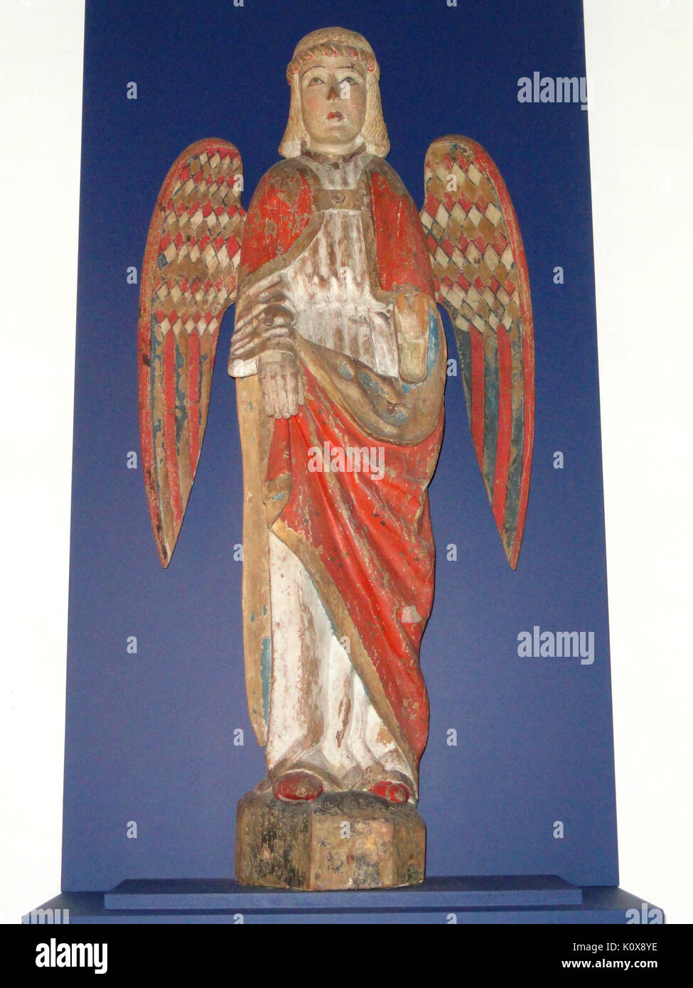 Archangel Michael, Marttila Church, ca. 1500   National Museum of Finland   DSC04228 Stock Photo