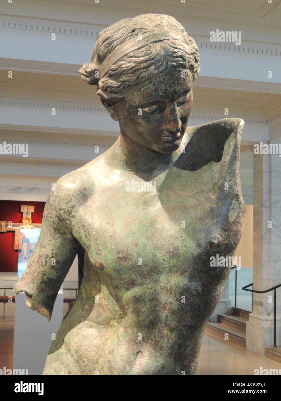 Apollo Sauroktonos attributed to Praxiteles   Cleveland Museum of Art   DSC08085 Stock Photo