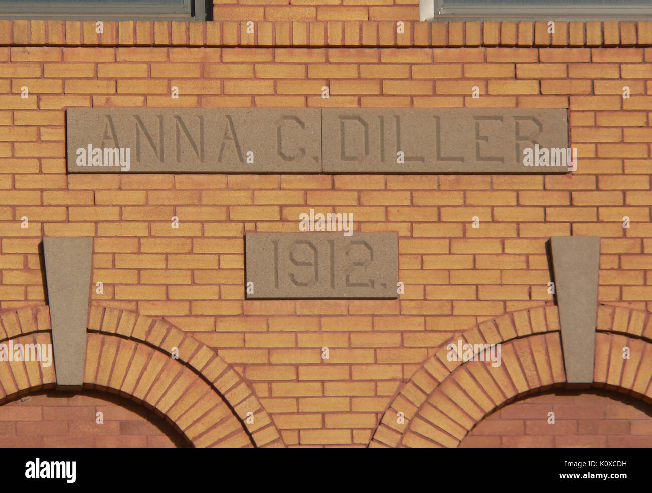 Anna C. Diller Opera House name and date Stock Photo Alamy