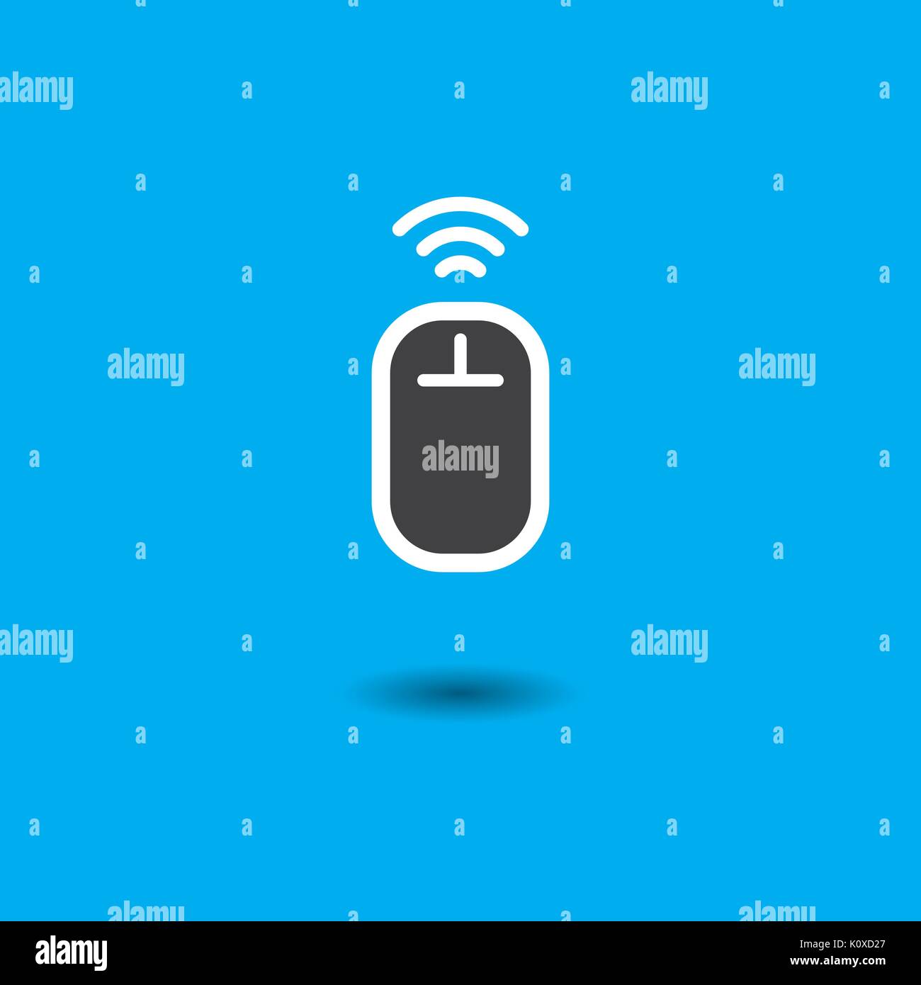 Wireless mouse icon in flat design Stock Vector Image & Art - Alamy