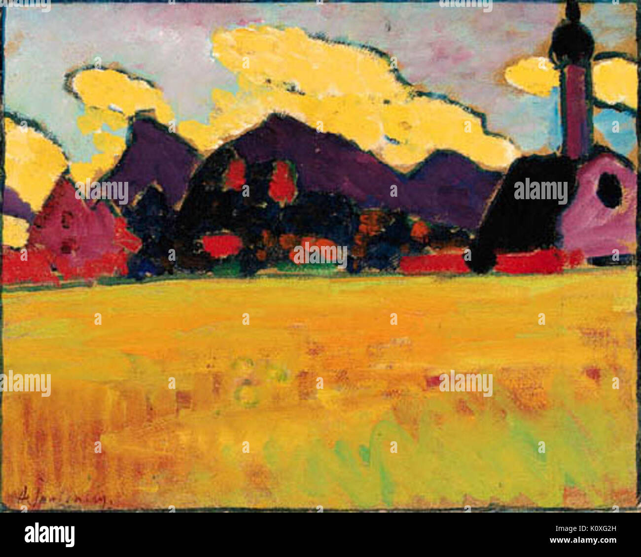 Alexej von Jawlensky Landschaft bei Murnau Stock Photo - Alamy