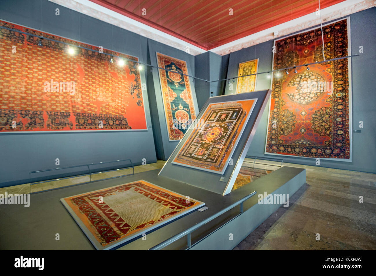 Great carpet hall of the Islamic Art Museum in Istanbul Turkey Stock Photo  - Alamy