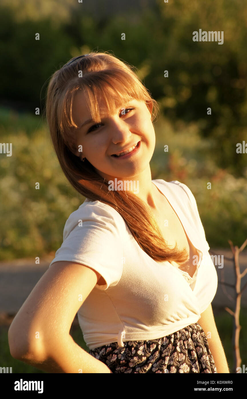 Portrait of a charming and lovely girl Stock Photo - Alamy