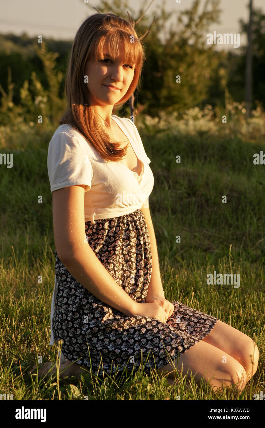 Portrait of a charming and lovely girl Stock Photo - Alamy