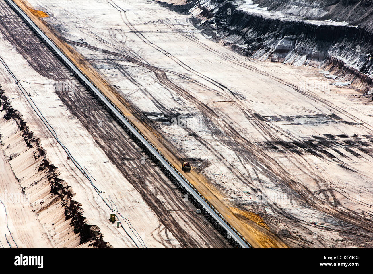 Open pit mine Garzweiler II in Germany Stock Photo