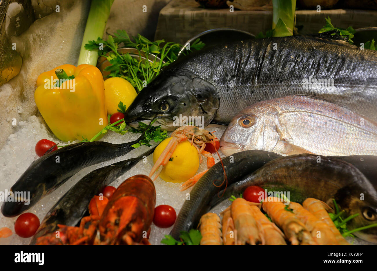 Venice Fish Market Stock Photo