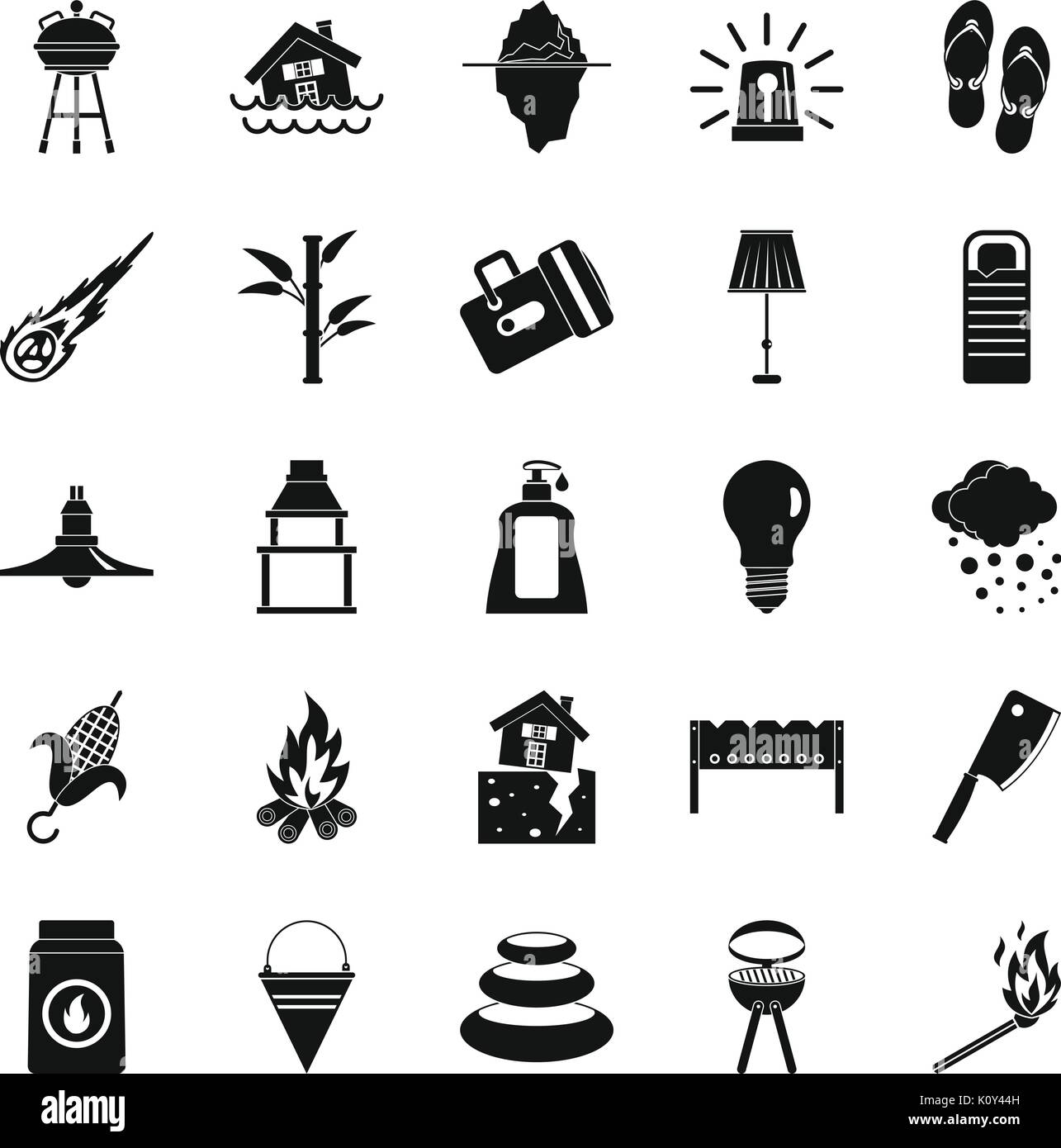 Drought icons set, simple style Stock Vector Image & Art - Alamy