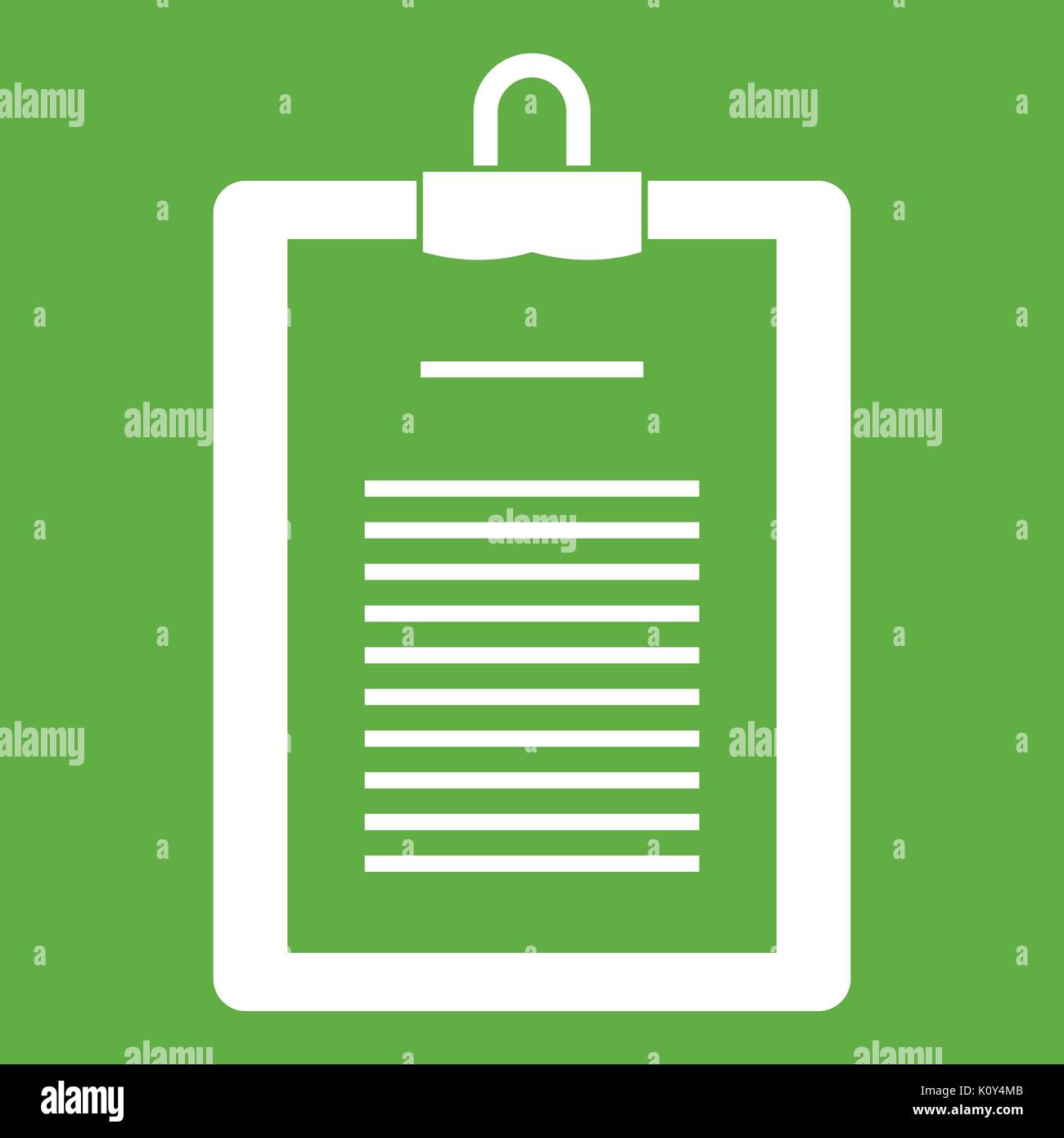 Clipboard with checklist icon green Stock Vector Image & Art - Alamy