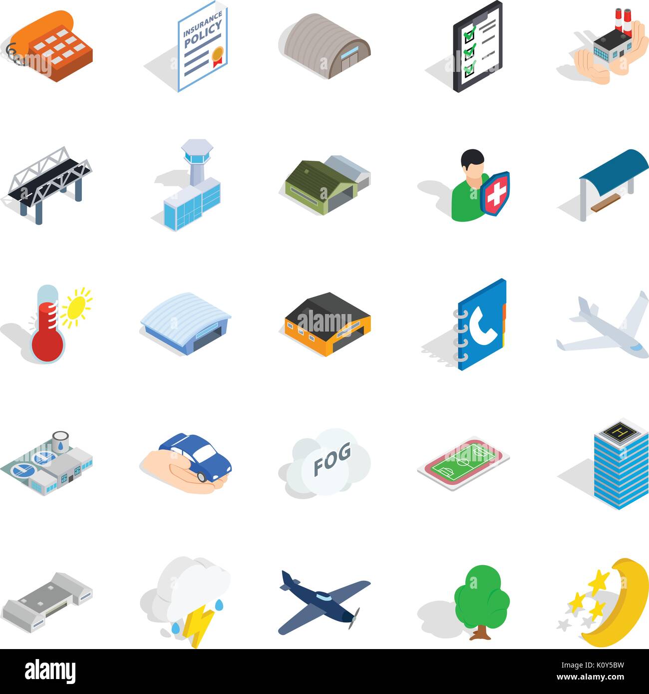 Military aviation icons set, isometric style Stock Vector Image & Art ...