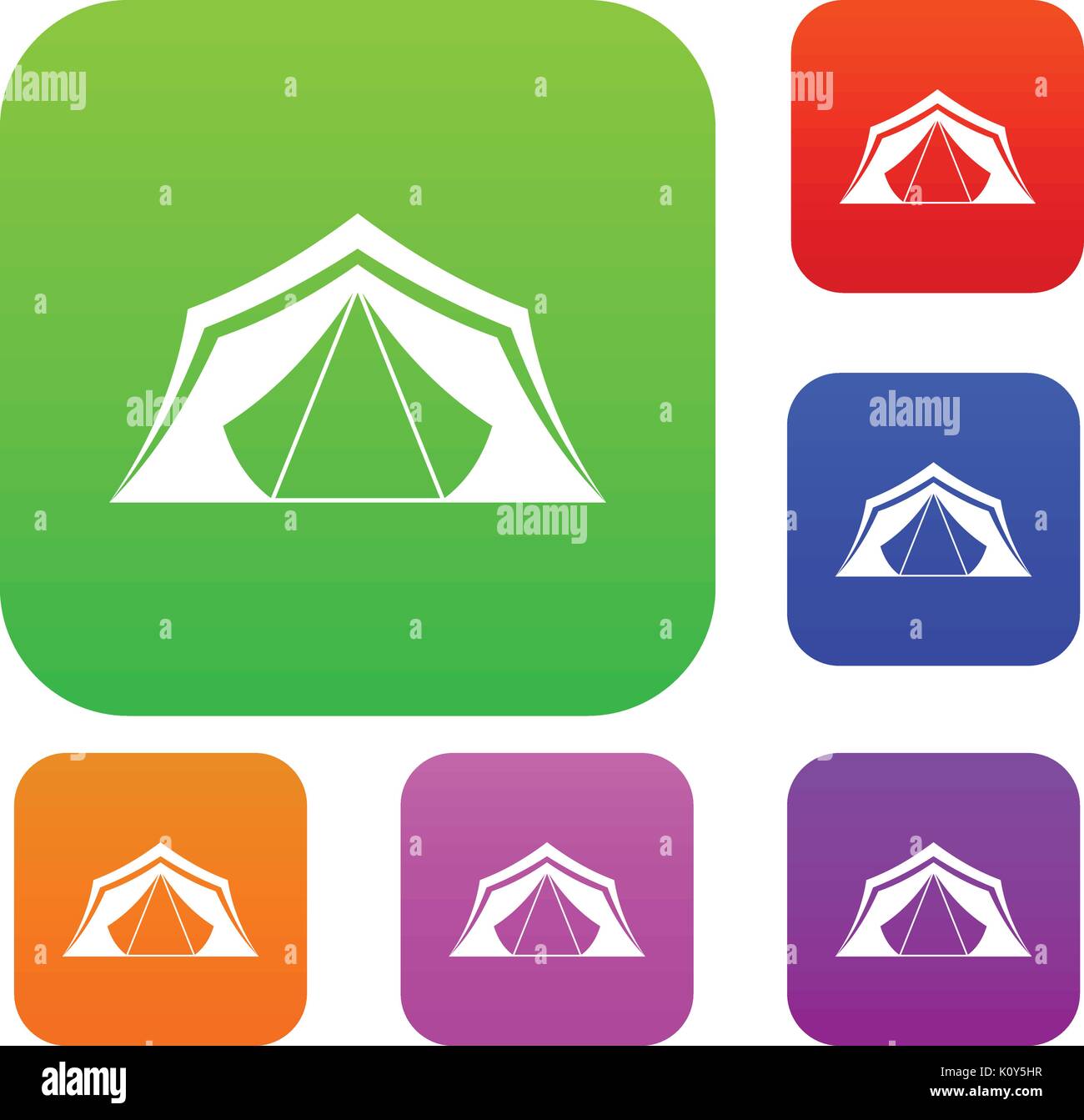 Tent set collection Stock Vector Image & Art - Alamy