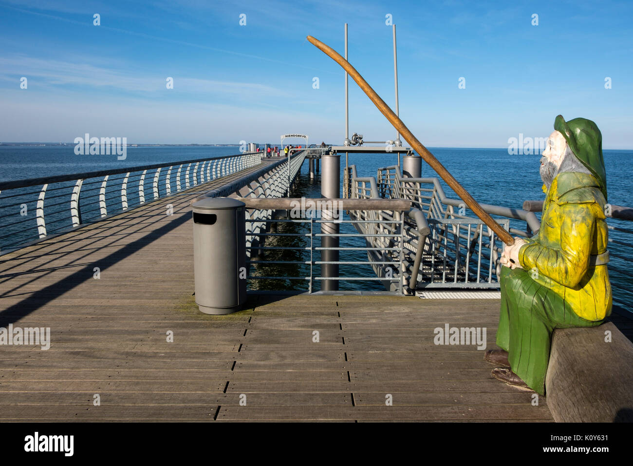 Pier, Niendorf, Timmendorfer beach, Schleswig-Holstein, Germany Stock Photo