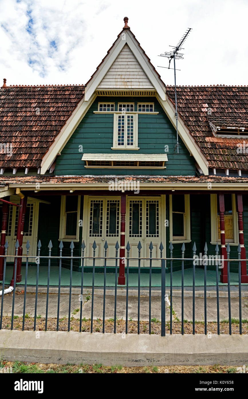 57 Frome street, Moree, nsw, former doctors surgery and gentlemens club built in 1905 Stock Photo