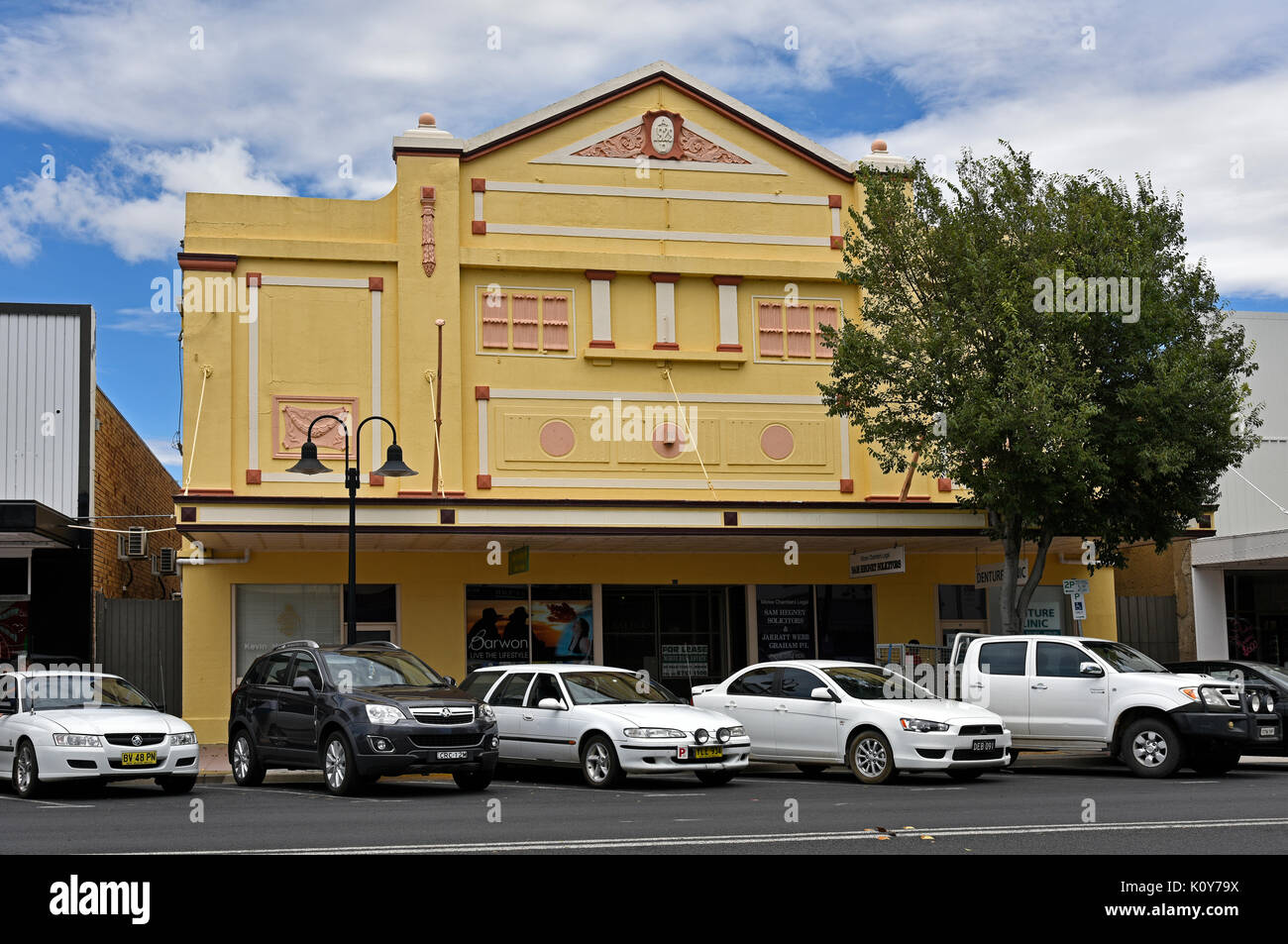 historic shop front in Moree in northern new south wales in australia Stock Photo