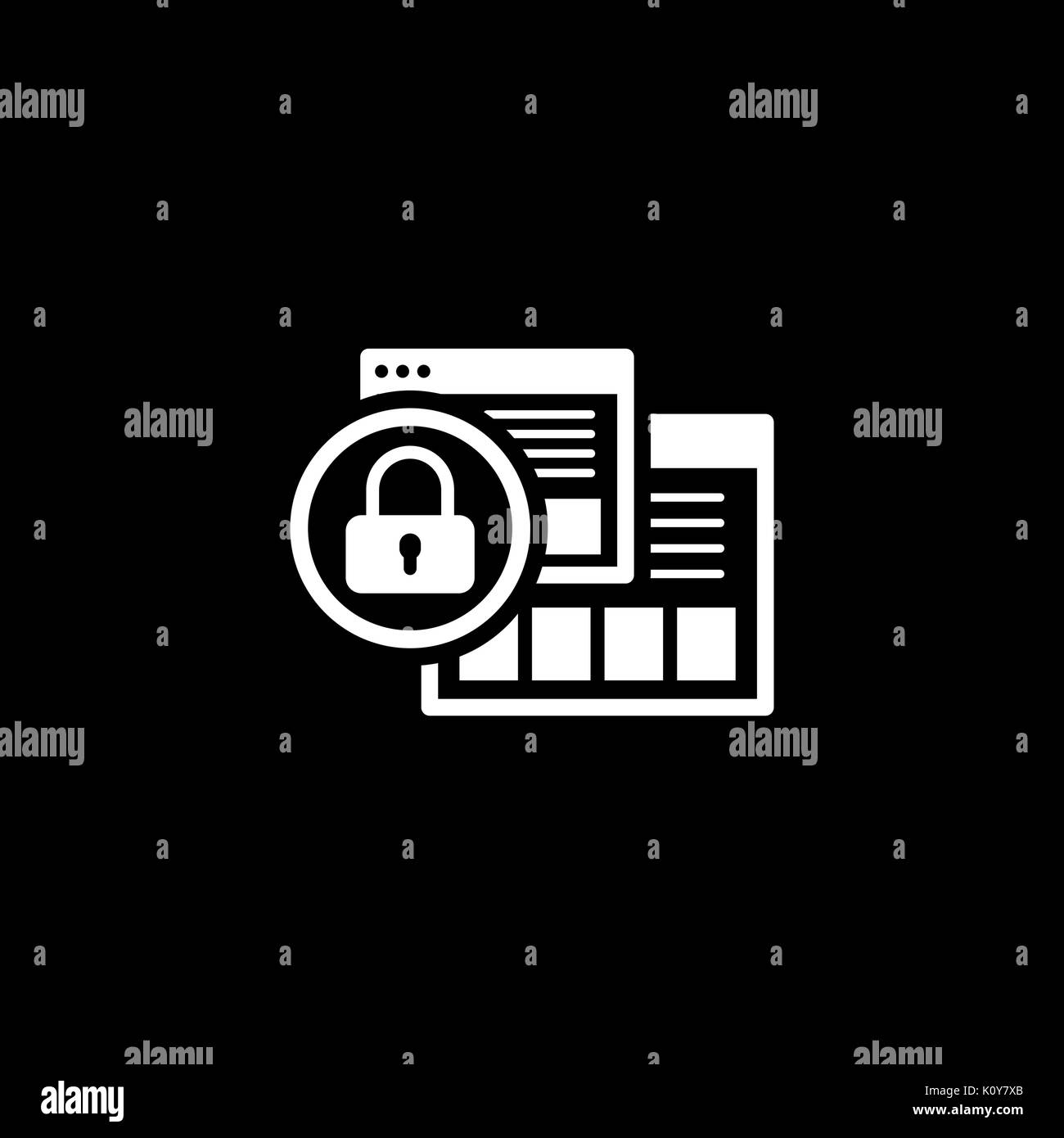 Security Level Icon. Flat Design. Stock Vector