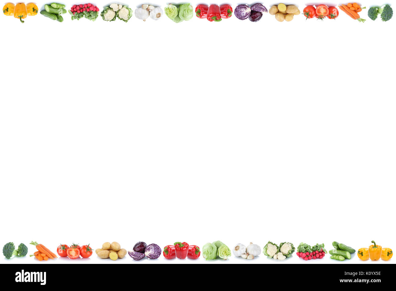 Fruit vegetable border hi-res stock photography and images - Page 2 - Alamy, image size:1300x956